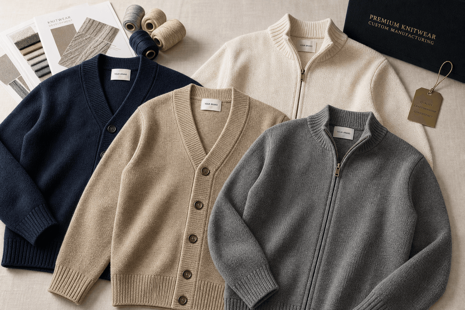 Reference knitwear sample for development.