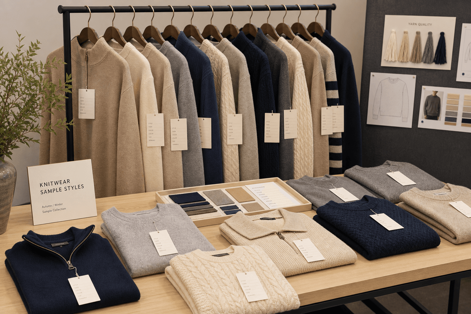 Ready sample knitwear category image with organized sweater sample styles.